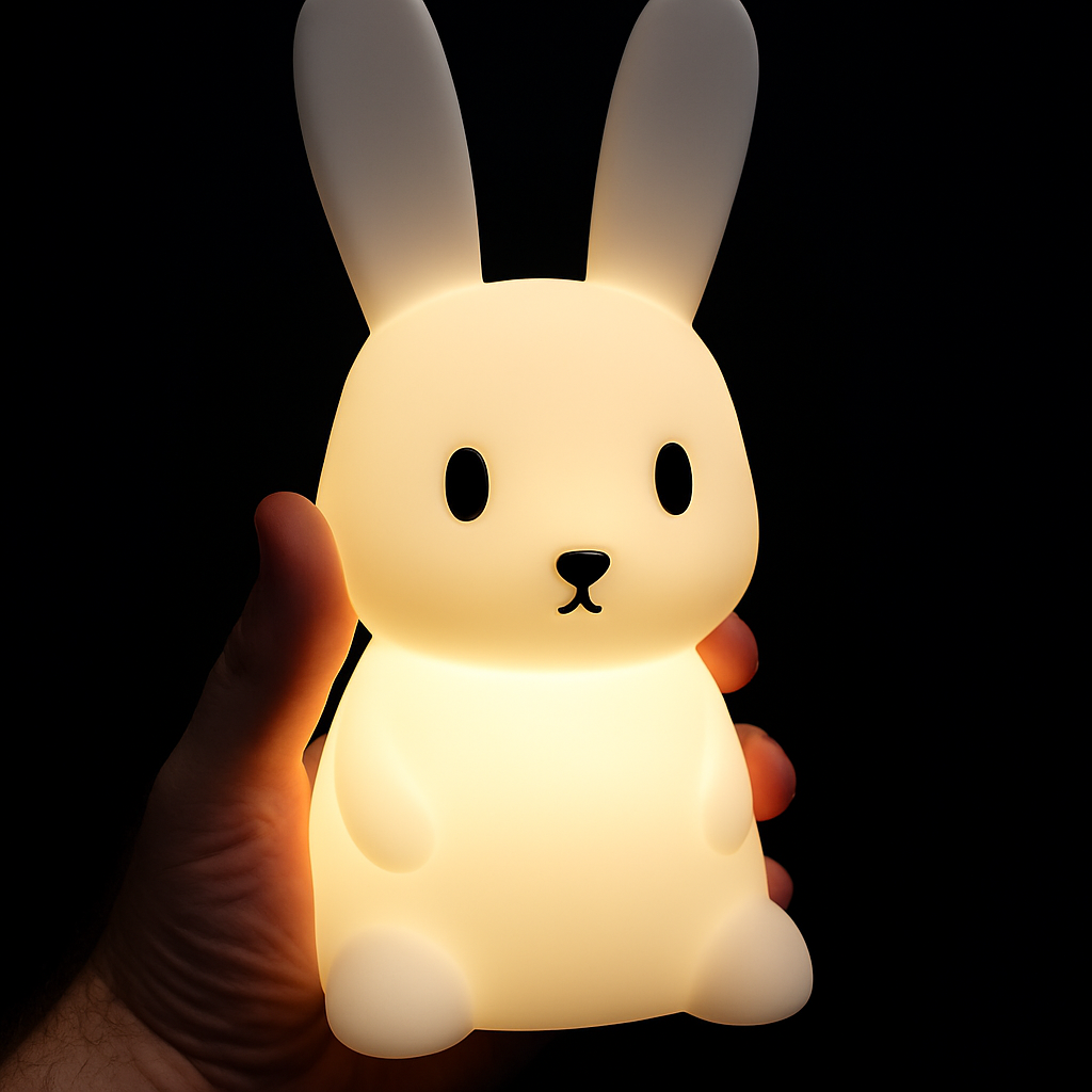 Adorable Bunny Night Light – Soft Silicone Lamp for Kids & Babies
