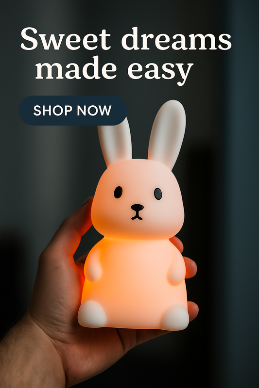 Adorable Bunny Night Light – Soft Silicone Lamp for Kids & Babies